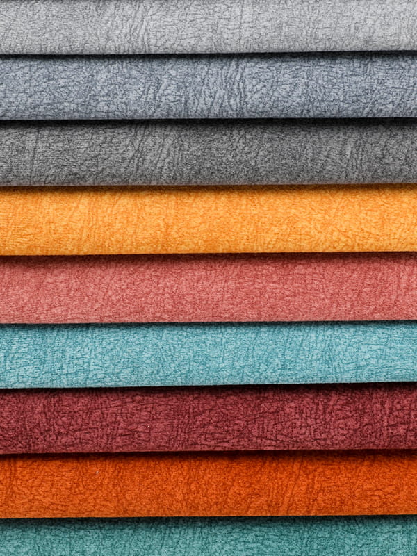 Sofa bedruckter Samtstoff