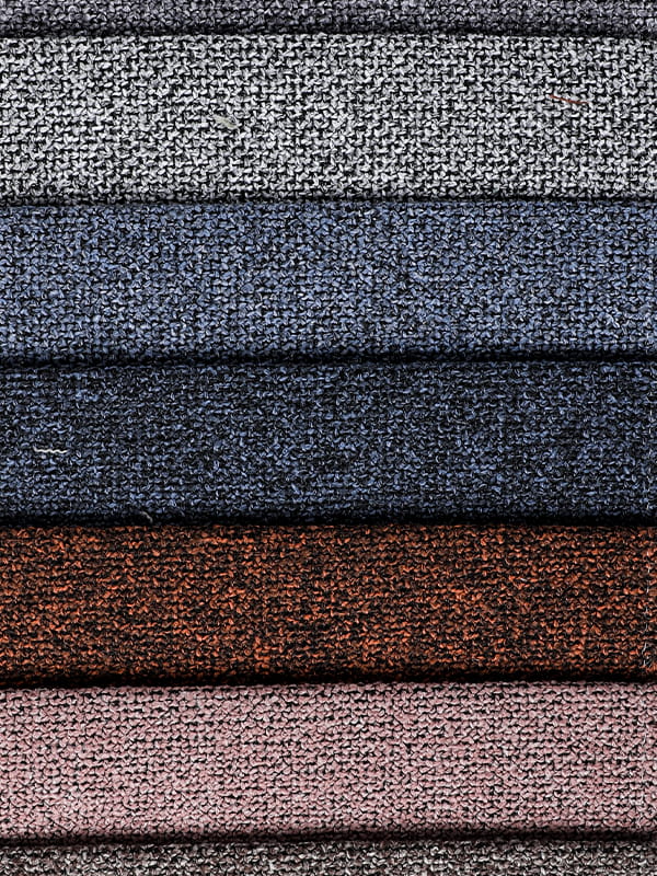 Mandalay-Sofa gewebte zweifarbige Polyester-Leinenstoffe