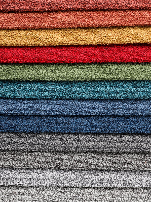 Korallenschleifengarn -Polyester- und Leinensofa -Stoffe