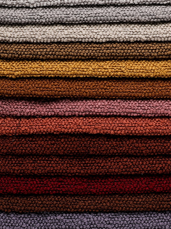 Dinoya Circle Garn Polyester und Leinensofa Stoffe